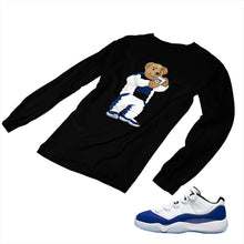 Load image into Gallery viewer, Jordan 11 Concord Matching Custom Long Sleeve T shirt JD 11-5-6-15 - jd11-5-6-L-15b

