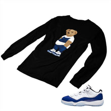 Load image into Gallery viewer, Jordan 11 Concord Matching Custom Long Sleeve T shirt JD 11-5-6-18 - jd11-5-6-L-18b
