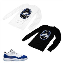 Load image into Gallery viewer, Jordan 11 Concord Matching Custom Long Sleeve T shirt JD 11-5-6-25 - jd11-5-6-L-25
