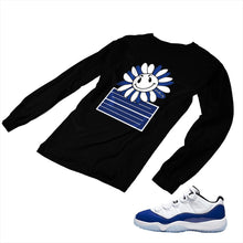 Load image into Gallery viewer, Jordan 11 Concord Matching Custom Long Sleeve T shirt JD 11-5-6-26 - jd11-5-6-L-26b
