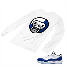 Load image into Gallery viewer, Jordan 11 Concord Matching Custom Long Sleeve T shirt JD 11-5-6-2 - jd11-5-6-L-2a
