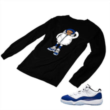 Load image into Gallery viewer, Jordan 11 Concord Matching Custom Long Sleeve T shirt JD 11-5-6-5 - jd11-5-6-L-5b

