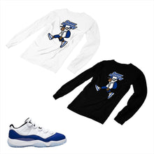 Load image into Gallery viewer, Jordan 11 Concord Matching Custom Long Sleeve T shirt JD 11-5-6-7 - jd11-5-6-L-7
