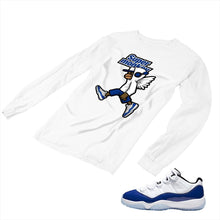Load image into Gallery viewer, Jordan 11 Concord Matching Custom Long Sleeve T shirt JD 11-5-6-8 - jd11-5-6-L-8a
