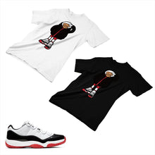 Load image into Gallery viewer, Jordan 11 White Bred Matching Custom Designed T shirt JD 11-5-7-10 - jd11-5-7-10
