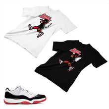 Load image into Gallery viewer, Jordan 11 White Bred Matching Custom Designed T shirt JD 11-5-7-12 - jd11-5-7-12
