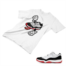 Load image into Gallery viewer, Jordan 11 White Bred Matching Custom Designed T shirt JD 11-5-7-13 - jd11-5-7-13a
