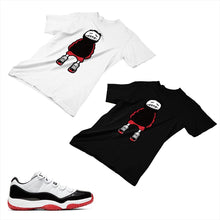 Load image into Gallery viewer, Jordan 11 White Bred Matching Custom Designed T shirt JD 11-5-7-15 - jd11-5-7-15

