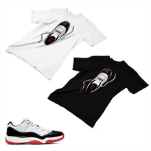 Load image into Gallery viewer, Jordan 11 White Bred Matching Custom Designed T shirt JD 11-5-7-16 - jd11-5-7-16
