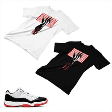 Load image into Gallery viewer, Jordan 11 White Bred Matching Custom Designed T shirt JD 11-5-7-17 - jd11-5-7-17
