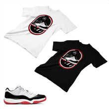 Load image into Gallery viewer, Jordan 11 White Bred Matching Custom Designed T shirt JD 11-5-7-20 - jd11-5-7-20
