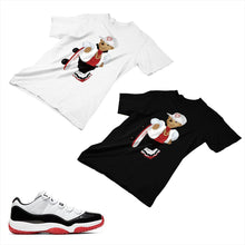 Load image into Gallery viewer, Jordan 11 White Bred Matching Custom Designed T shirt JD 11-5-7-25 - jd11-5-7-25
