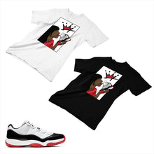 Load image into Gallery viewer, Jordan 11 White Bred Matching Custom Designed T shirt JD 11-5-7-6 - jd11-5-7-6
