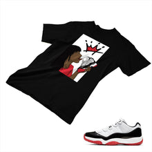 Load image into Gallery viewer, Jordan 11 White Bred Matching Custom Designed T shirt JD 11-5-7-6 - jd11-5-7-6b
