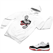 Load image into Gallery viewer, Jordan 11 White Bred Matching Custom Designed Hoodies JD 11-5-7-13 - jd11-5-7-H-13a
