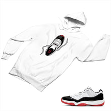 Load image into Gallery viewer, Jordan 11 White Bred Matching Custom Designed Hoodies JD 11-5-7-16 - jd11-5-7-H-16a
