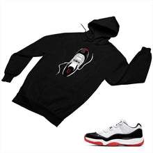 Load image into Gallery viewer, Jordan 11 White Bred Matching Custom Designed Hoodies JD 11-5-7-16 - jd11-5-7-H-16b
