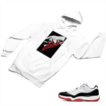 Load image into Gallery viewer, Jordan 11 White Bred Matching Custom Designed Hoodies JD 11-5-7-18 - jd11-5-7-H-18a
