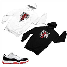 Load image into Gallery viewer, Jordan 11 White Bred Matching Custom Designed Hoodies JD 11-5-7-19 - jd11-5-7-H-19
