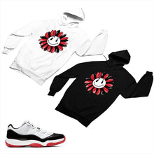 Load image into Gallery viewer, Jordan 11 White Bred Matching Custom Designed Hoodies JD 11-5-7-1 - jd11-5-7-H-1
