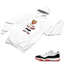 Load image into Gallery viewer, Jordan 11 White Bred Matching Custom Designed Hoodies JD 11-5-7-22 - jd11-5-7-H-22a
