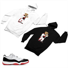 Load image into Gallery viewer, Jordan 11 White Bred Matching Custom Designed Hoodies JD 11-5-7-23 - jd11-5-7-H-23
