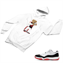 Load image into Gallery viewer, Jordan 11 White Bred Matching Custom Designed Hoodies JD 11-5-7-23 - jd11-5-7-H-23a
