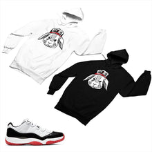 Load image into Gallery viewer, Jordan 11 White Bred Matching Custom Designed Hoodies JD 11-5-7-3 - jd11-5-7-H-3
