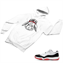 Load image into Gallery viewer, Jordan 11 White Bred Matching Custom Designed Hoodies JD 11-5-7-3 - jd11-5-7-H-3a
