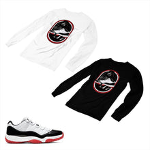 Load image into Gallery viewer, Jordan 11 White Bred Matching Custom Long Sleeve T shirt JD 11-5-7-20 - jd11-5-7-L-20
