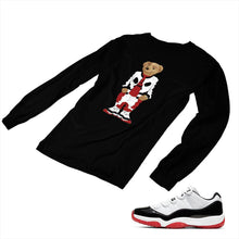 Load image into Gallery viewer, Jordan 11 White Bred Matching Custom Long Sleeve T shirt JD 11-5-7-21 - jd11-5-7-L-21b
