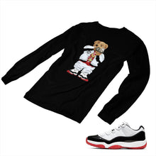 Load image into Gallery viewer, Jordan 11 White Bred Matching Custom Long Sleeve T shirt JD 11-5-7-24 - jd11-5-7-L-24b

