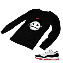 Load image into Gallery viewer, Jordan 11 White Bred Matching Custom Long Sleeve T shirt JD 11-5-7-8 - jd11-5-7-L-8b

