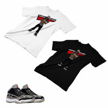 Load image into Gallery viewer, Jordan 11 Black Cement Matching Custom Designed T shirt JD 11-5-8-10 - jd11-5-8-10
