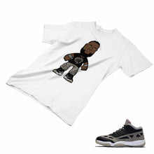 Load image into Gallery viewer, Jordan 11 Black Cement Matching Custom Designed T shirt JD 11-5-8-12 - jd11-5-8-12a
