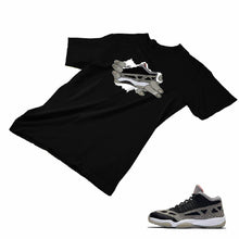 Load image into Gallery viewer, Jordan 11 Black Cement Matching Custom Designed T shirt JD 11-5-8-23 - jd11-5-8-23b
