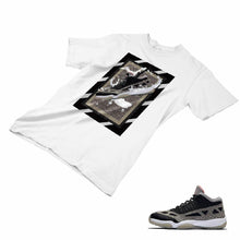 Load image into Gallery viewer, Jordan 11 Black Cement Matching Custom Designed T shirt JD 11-5-8-29 - jd11-5-8-29a
