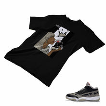 Load image into Gallery viewer, Jordan 11 Black Cement Matching Custom Designed T shirt JD 11-5-8-2 - jd11-5-8-2b
