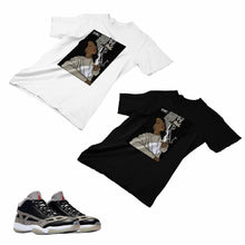 Load image into Gallery viewer, Jordan 11 Black Cement Matching Custom Designed T shirt JD 11-5-8-3 - jd11-5-8-3
