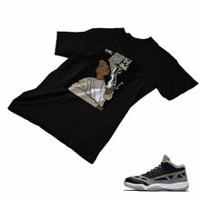 Load image into Gallery viewer, Jordan 11 Black Cement Matching Custom Designed T shirt JD 11-5-8-3 - jd11-5-8-3b
