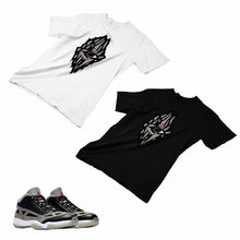 Load image into Gallery viewer, Jordan 11 Black Cement Matching Custom Designed T shirt JD 11-5-8-5 - jd11-5-8-5
