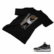 Load image into Gallery viewer, Jordan 11 Black Cement Matching Custom Designed T shirt JD 11-5-8-9 - jd11-5-8-9b
