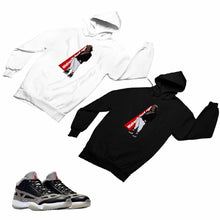 Load image into Gallery viewer, Jordan 11 Black Cement Matching Custom Designed HoodiesJD 11-5-8-13 - jd11-5-8-H-13
