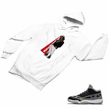 Load image into Gallery viewer, Jordan 11 Black Cement Matching Custom Designed HoodiesJD 11-5-8-13 - jd11-5-8-H-13a
