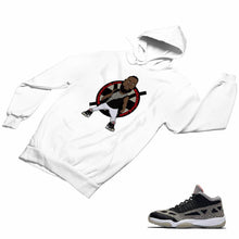 Load image into Gallery viewer, Jordan 11 Black Cement Matching Custom Designed HoodiesJD 11-5-8-14 - jd11-5-8-H-14a
