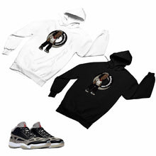 Load image into Gallery viewer, Jordan 11 Black Cement Matching Custom Designed HoodiesJD 11-5-8-17 - jd11-5-8-H-17
