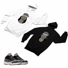 Load image into Gallery viewer, Jordan 11 Black Cement Matching Custom Designed HoodiesJD 11-5-8-18 - jd11-5-8-H-18
