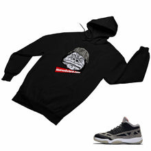 Load image into Gallery viewer, Jordan 11 Black Cement Matching Custom Designed HoodiesJD 11-5-8-19 - jd11-5-8-H-19b
