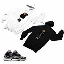 Load image into Gallery viewer, Jordan 11 Black Cement Matching Custom Designed HoodiesJD 11-5-8-20 - jd11-5-8-H-20
