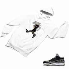 Load image into Gallery viewer, Jordan 11 Black Cement Matching Custom Designed HoodiesJD 11-5-8-22 - jd11-5-8-H-22a
